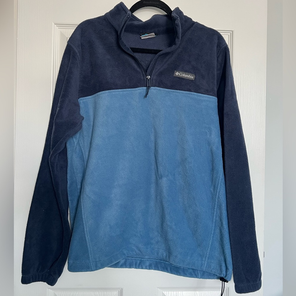 Men’s Columbia Fleece Blue Quarter Zip